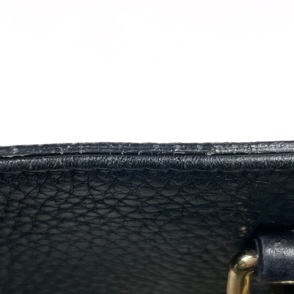 Gucci Soho Chain Shoulder Bag Interlocking Tote Leather Black — view 5