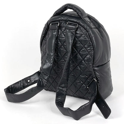 Chanel Sac CC Logo Backpack Nylon Black — view 2