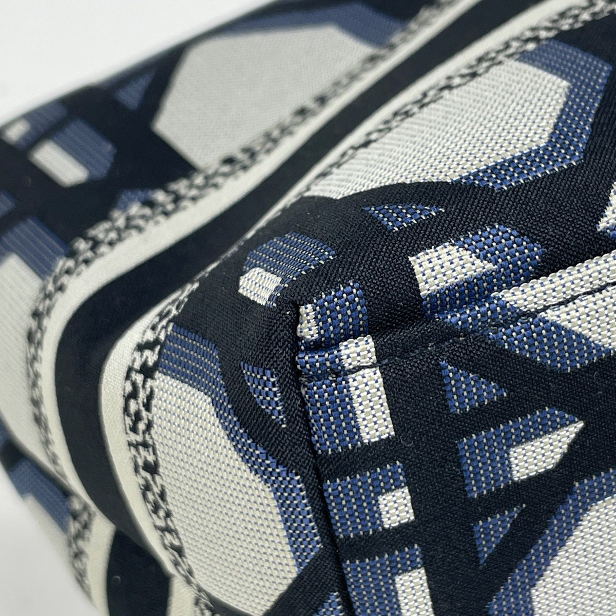 Dior Cannage Nomad Pouch Nylon Canvas Navy — view 3