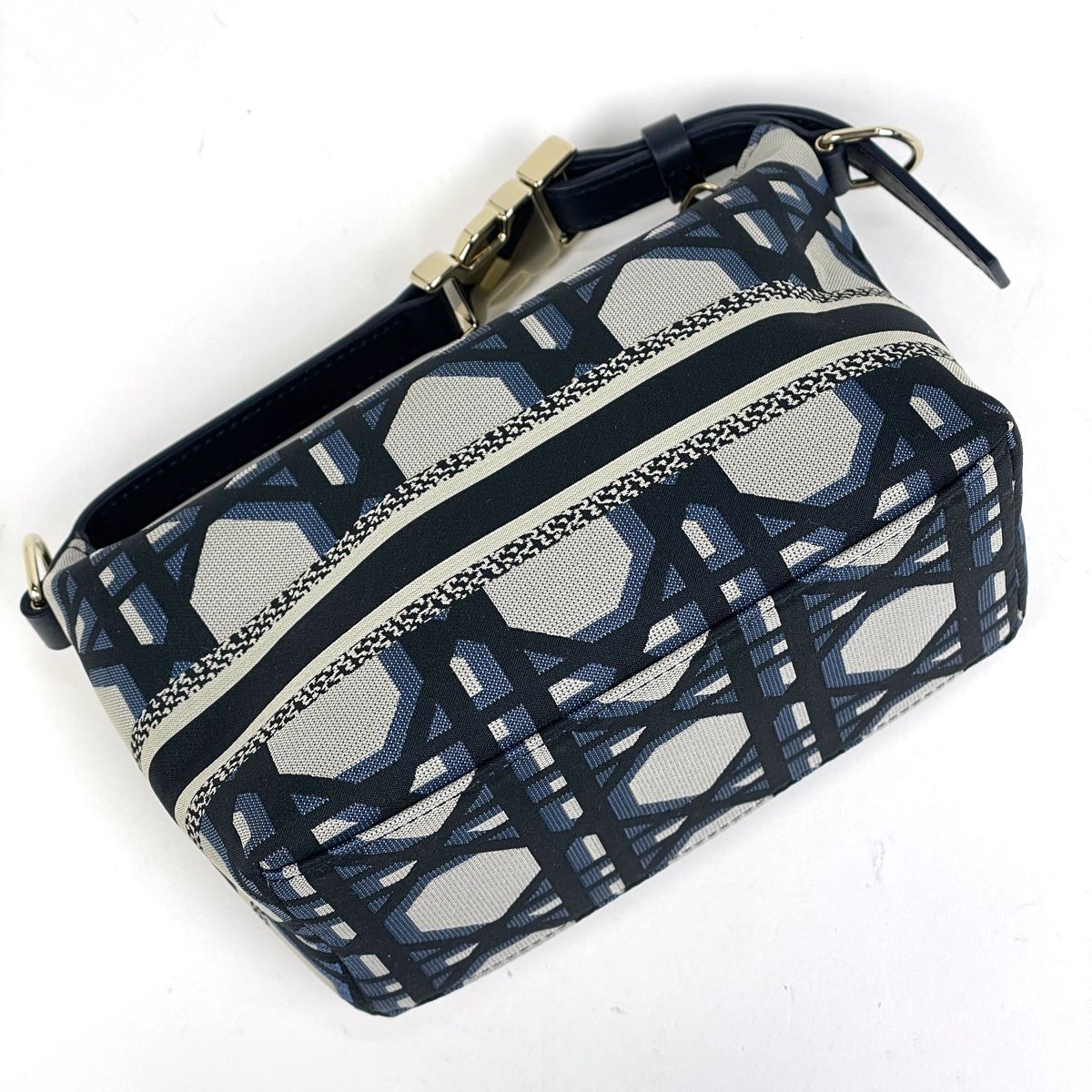 Dior Cannage Nomad Pouch Nylon Canvas Navy — view 2