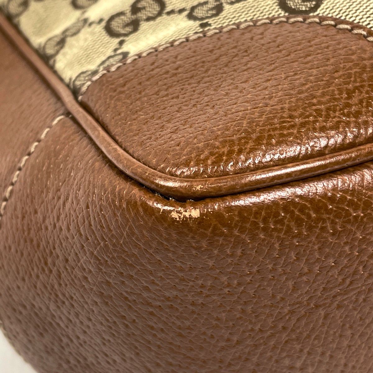 Gucci GG Pattern Handbag 2-Way Canvas Brown — view 3