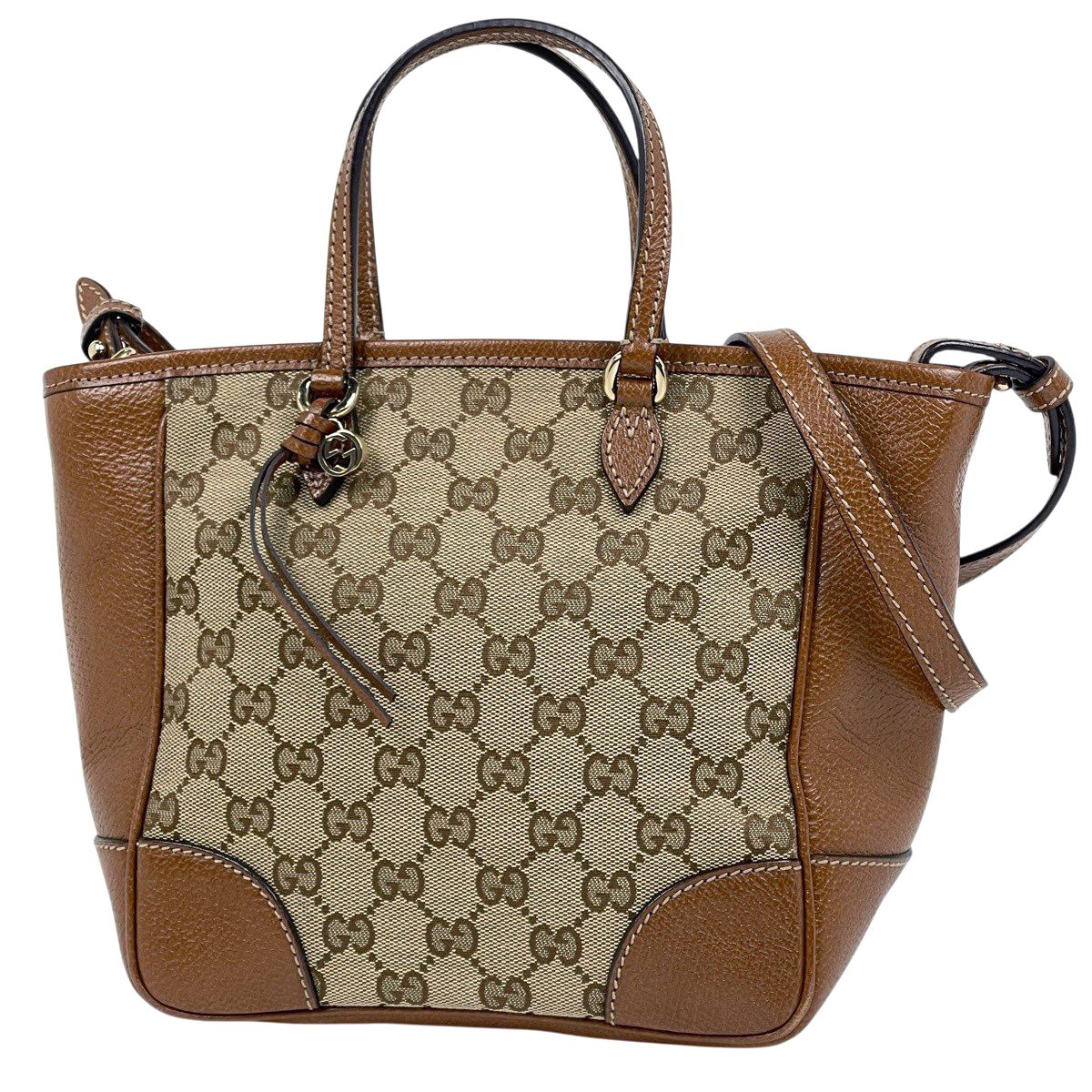 Gucci GG Pattern Handbag 2-Way Canvas Brown