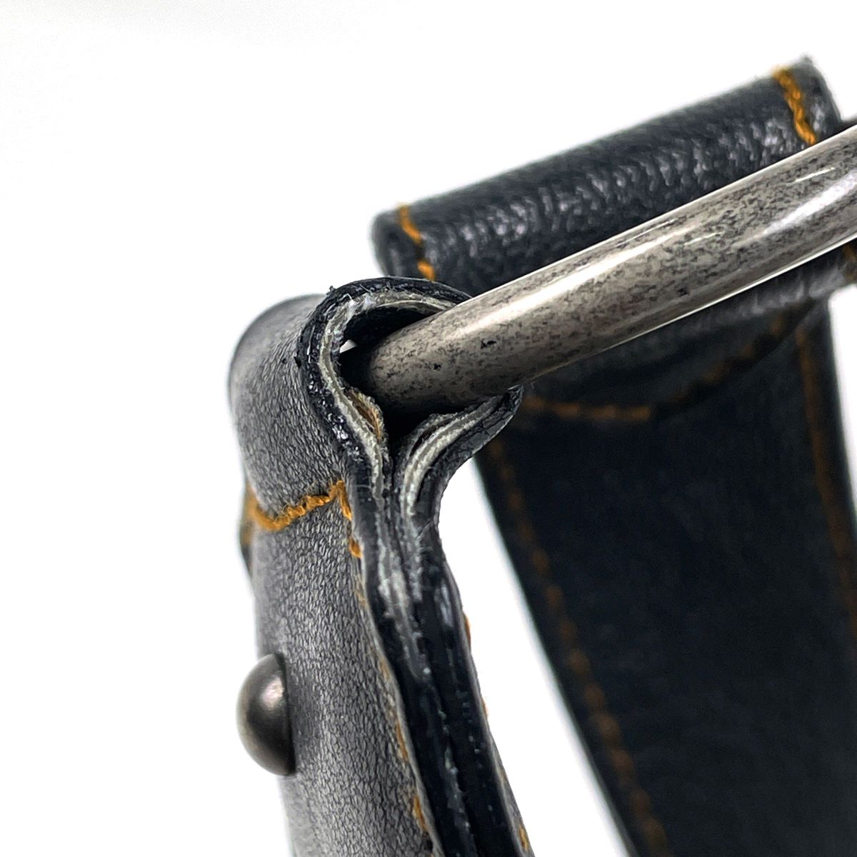 Dior Trotter Pattern Shoulder Bag Canvas Navy Beige — view 5