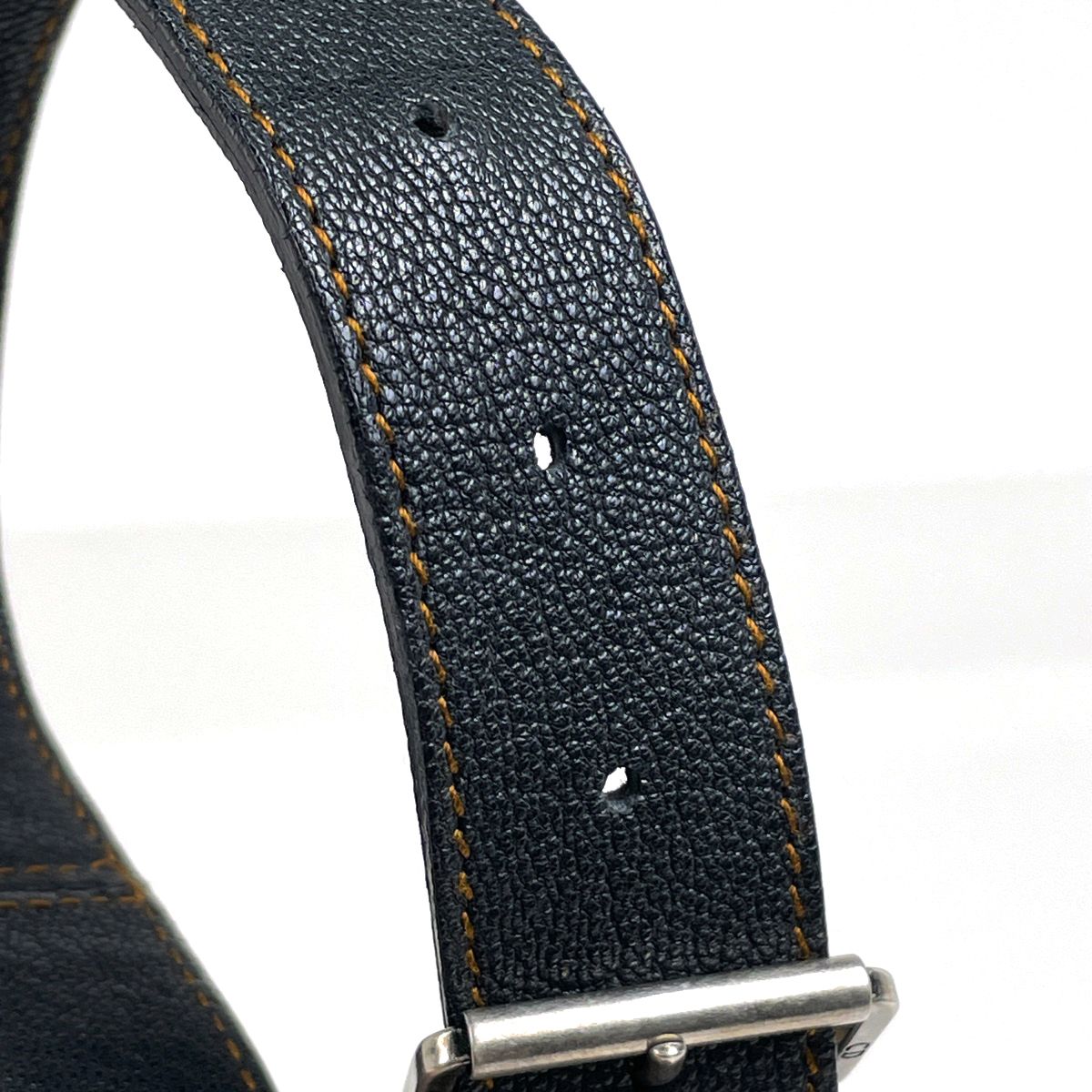 Dior Trotter Pattern Shoulder Bag Canvas Navy Beige — view 6