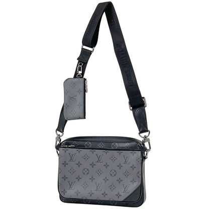 Louis Vuitton Trio Messenger Monogram Reverse Pouch Shoulder Bag Eclipse Noir