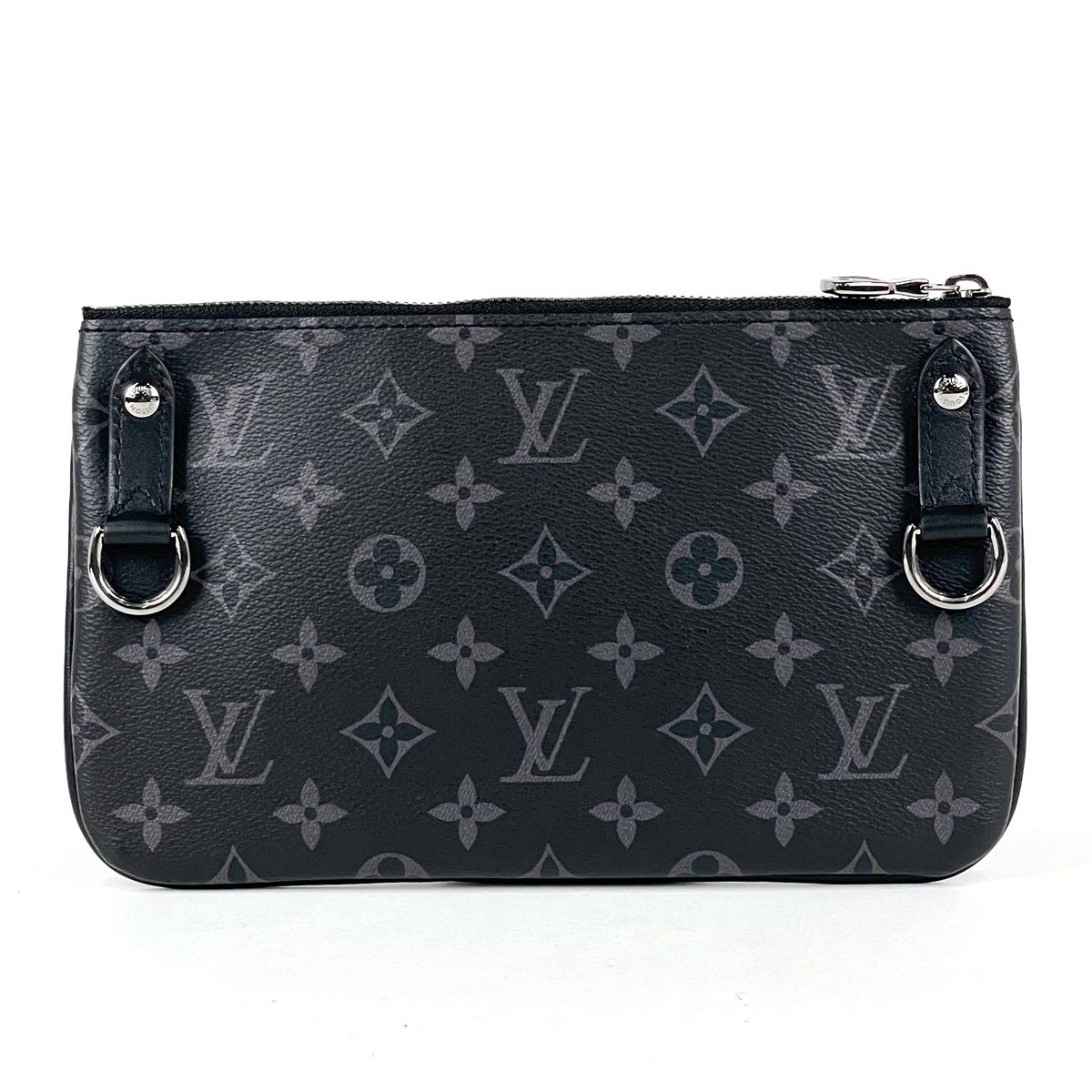 Louis Vuitton Trio Messenger Monogram Reverse Pouch Shoulder Bag Eclipse Noir — view 7