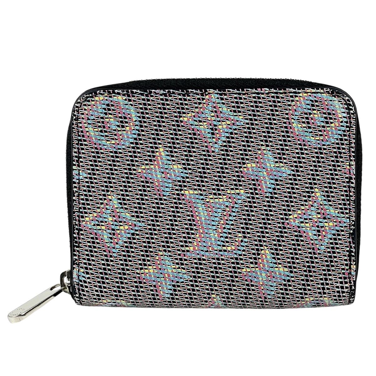 Louis Vuitton Zippy Coin Purse Monogram LV Pop Case Leather Blue Black