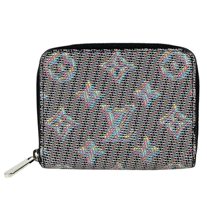 Louis Vuitton Zippy Coin Purse Monogram LV Pop Case Leather Blue Black