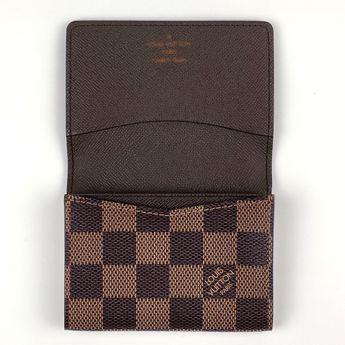 Louis Vuitton Business Card Holder Case Damier Brown — view 6