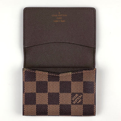 Louis Vuitton Business Card Holder Case Damier Brown — view 6
