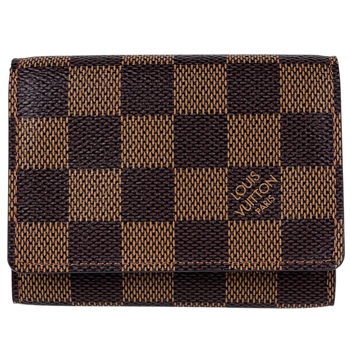 Louis Vuitton Business Card Holder Case Damier Brown