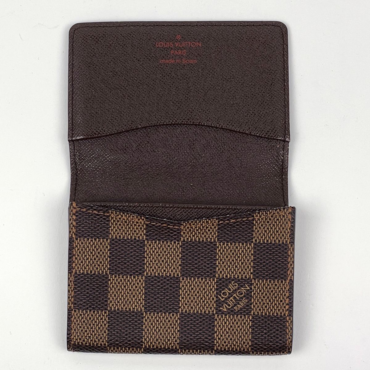 Louis Vuitton Envelope Business Card Holder Damier Brown — view 9