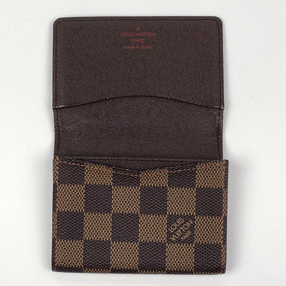 Louis Vuitton Envelope Business Card Holder Damier Brown — view 9