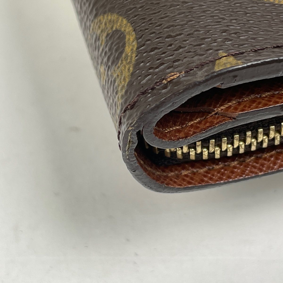 Louis Vuitton Compact Zip Bifold Wallet Monogram Brown — view 3