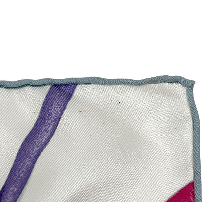 Hermes Carre 90 Attrape Tes Reves Catch Your Dreams Scarf Silk White Multicolor — view 4