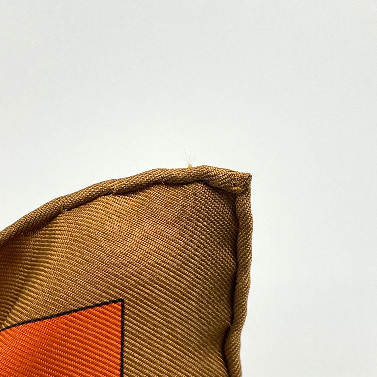 Hermes Carre 90 L'or Des Chefs Scarf Silk Brown Orange Multicolor — view 5
