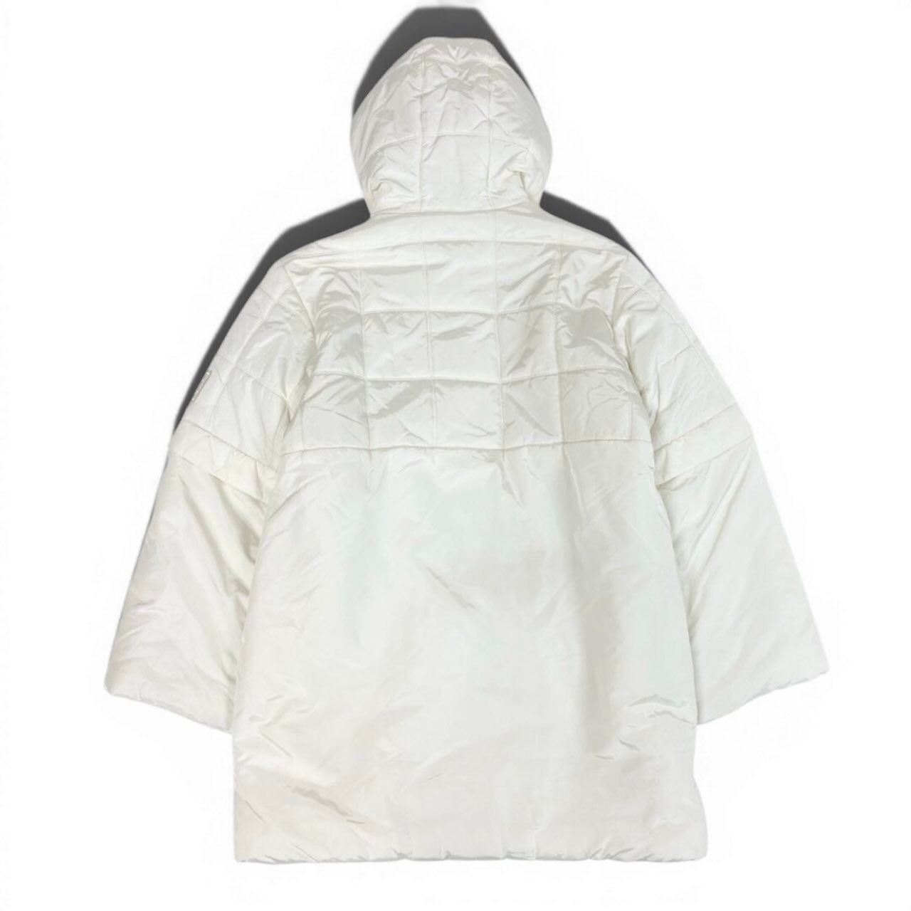 Chanel Sports CC Logo Patch Ivory Polyester Cotton Coat — view 3