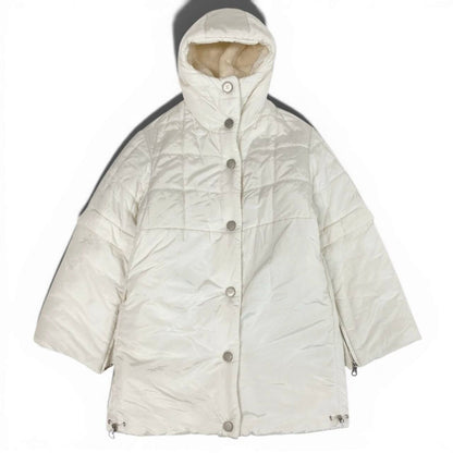 Chanel Sports CC Logo Patch Ivory Polyester Cotton Coat — view 2