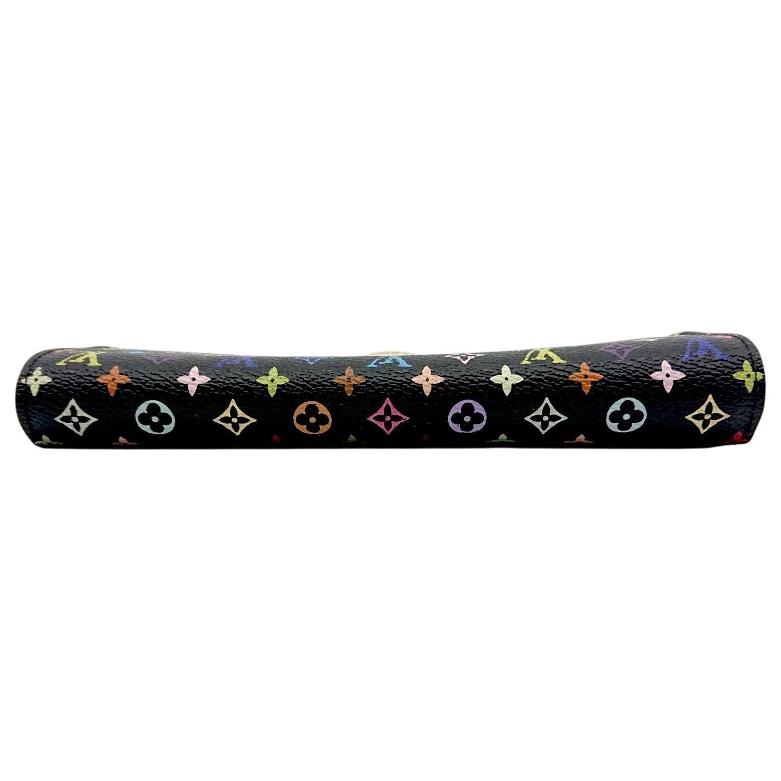 Louis Vuitton Multicolor Sarah Wallet Monogram Black Case Handbag — view 6