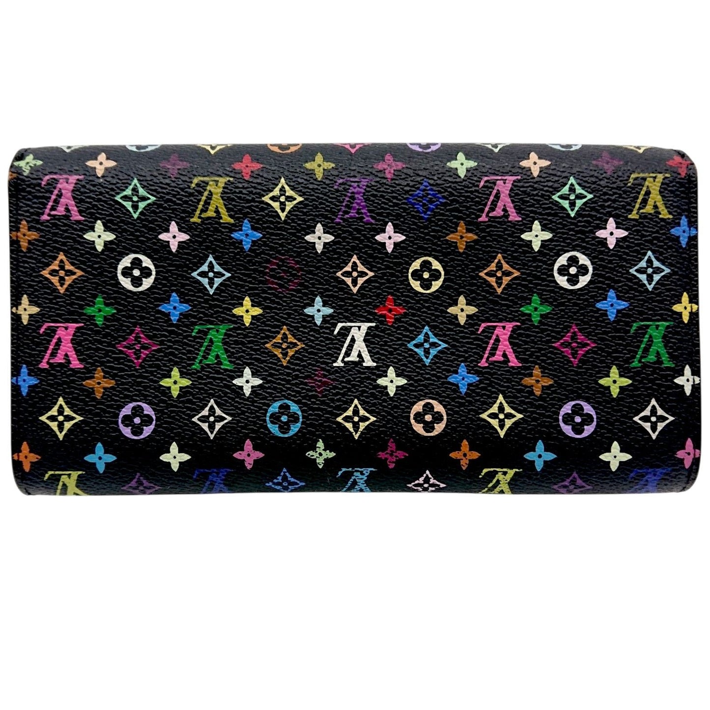Louis Vuitton Multicolor Sarah Wallet Monogram Black Case Handbag — view 2