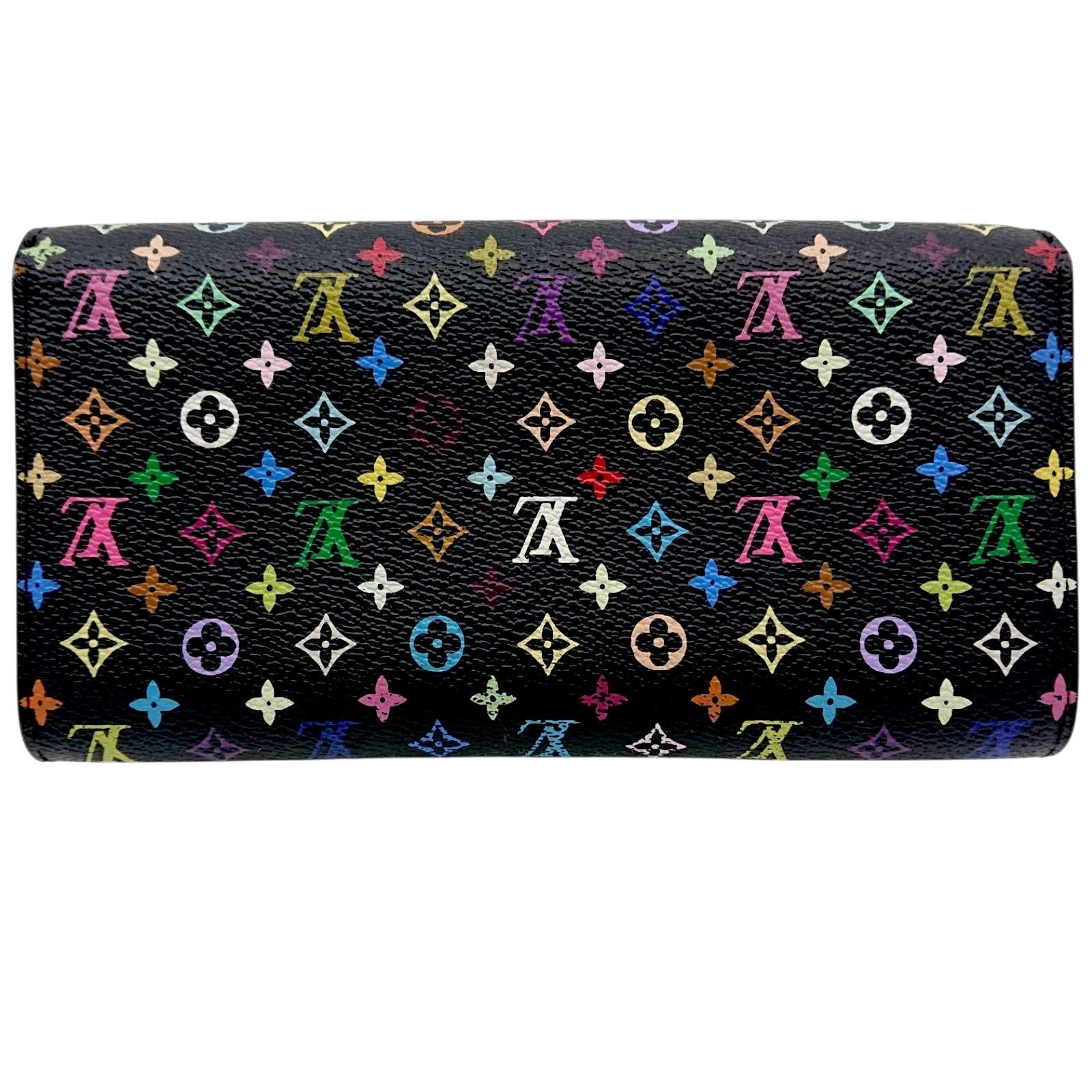Louis Vuitton Multicolor Sarah Wallet Monogram Black Case Handbag — view 2
