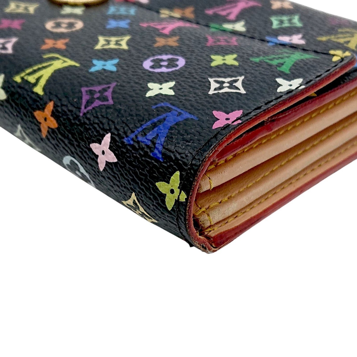 Louis Vuitton Multicolor Sarah Wallet Monogram Black Case Handbag — view 7