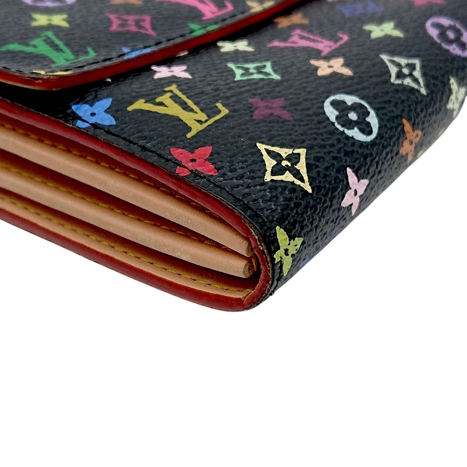 Louis Vuitton Multicolor Sarah Wallet Monogram Black Case Handbag — view 8