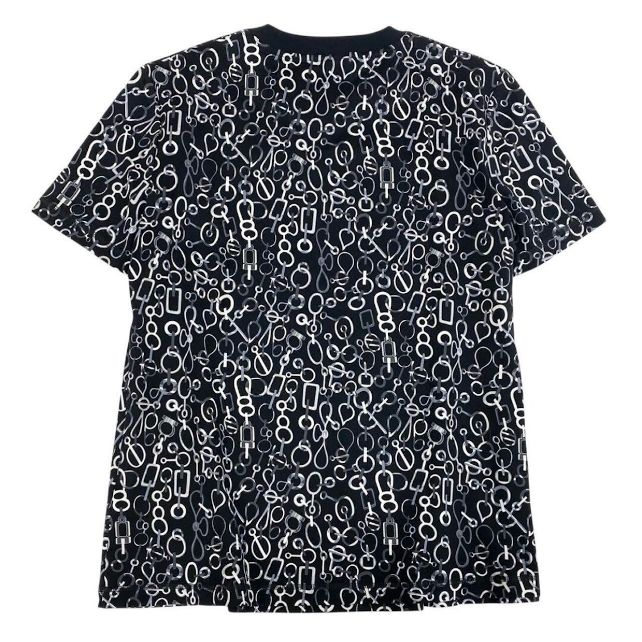 Hermes Re Boucles T-Shirt Black Cotton Short Sleeve — view 2