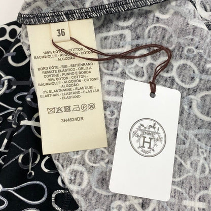 Hermes Re Boucles T-Shirt Black Cotton Short Sleeve — view 6