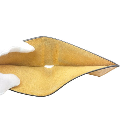 Gucci Folding Wallet Embossed Logo Yellow — view 8