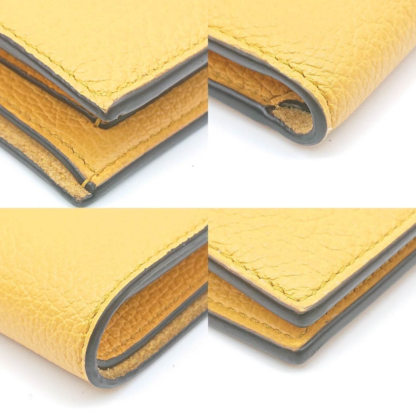 Gucci Folding Wallet Embossed Logo Yellow — view 5