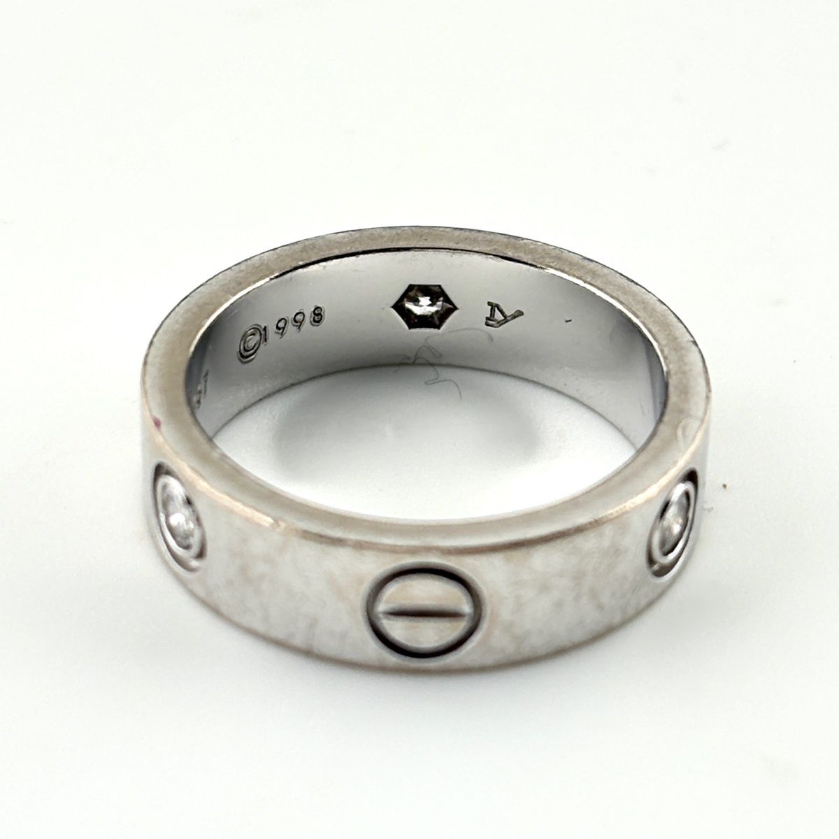 Cartier Love Half Ring Pave Diamond — view 4