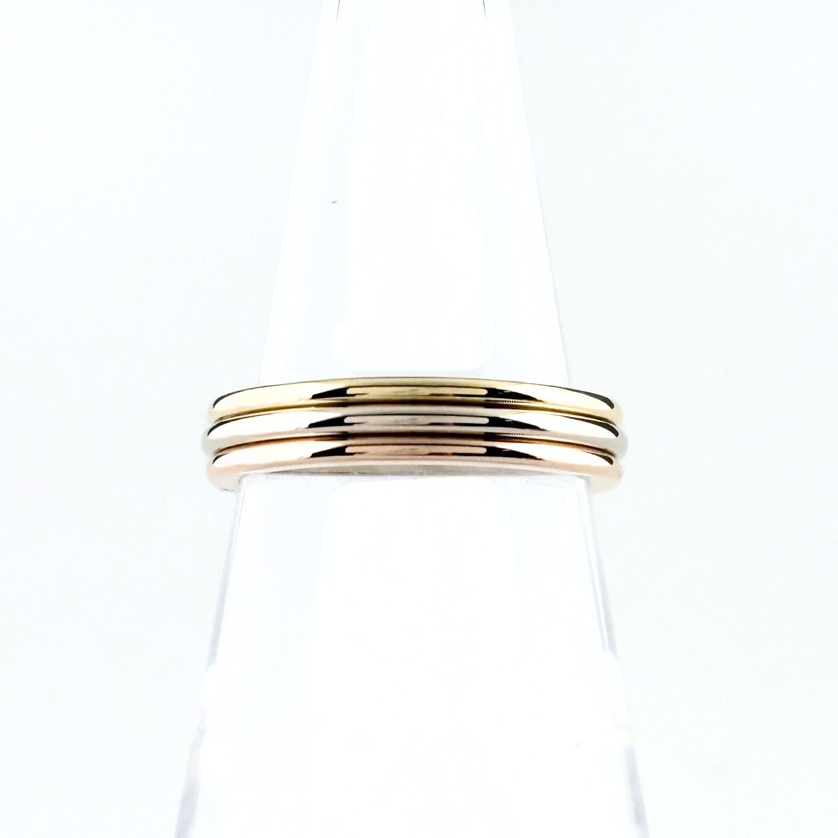 Cartier Trinity Ring YG Yellow Gold PG Pink WG White Three Color