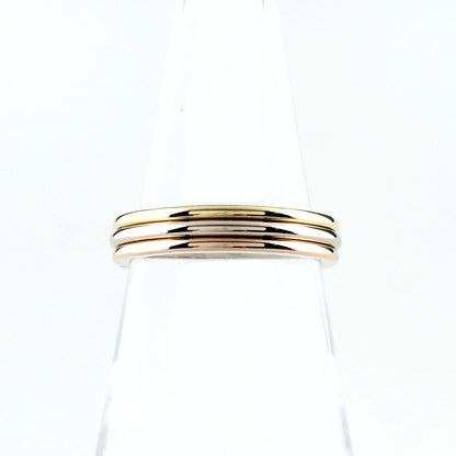 Cartier Trinity Ring YG Yellow Gold PG Pink WG White Three Color