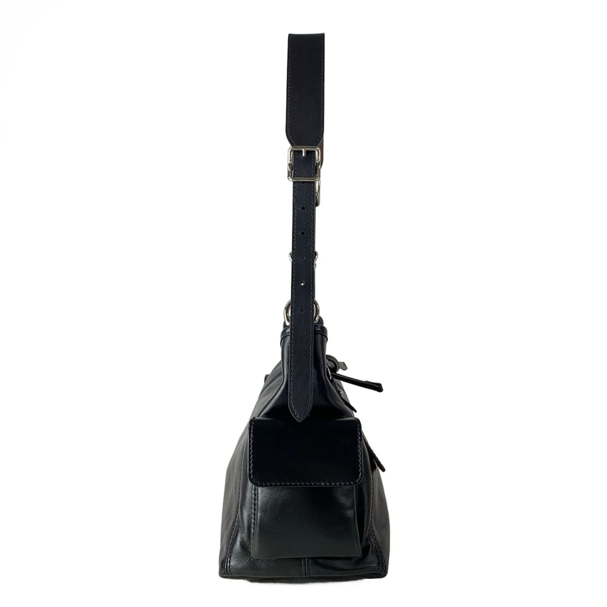 Louis Vuitton Shoulder Bag Carry-o-lucky PM Noir Leather — view 2