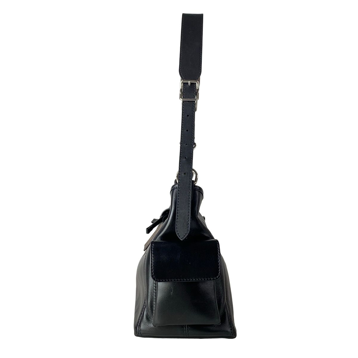 Louis Vuitton Shoulder Bag Carry-o-lucky PM Noir Leather — view 4