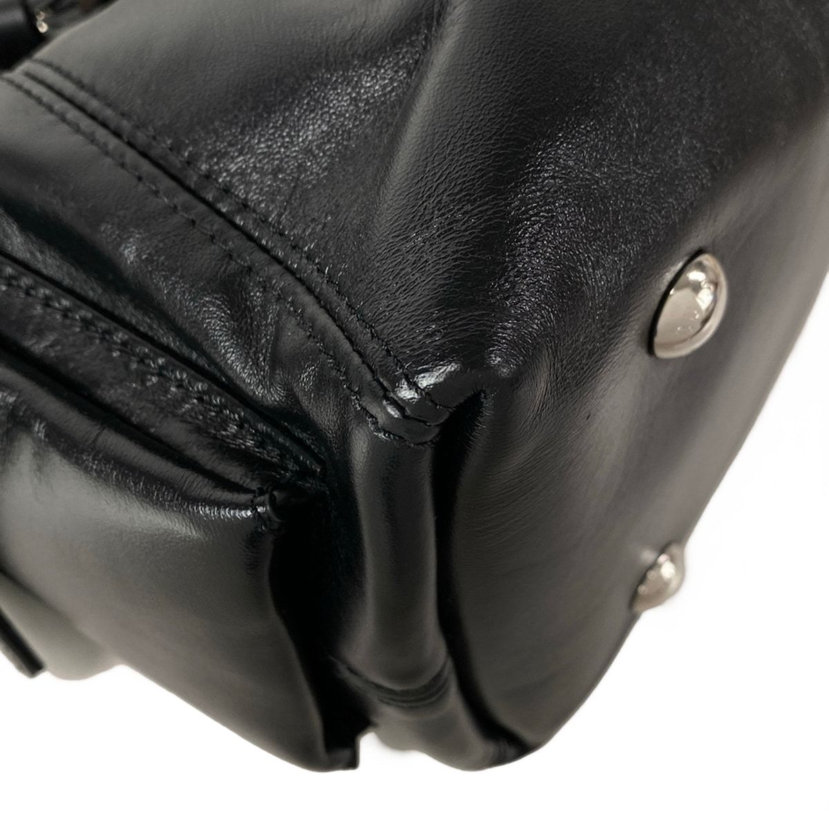 Louis Vuitton Shoulder Bag Carry-o-lucky PM Noir Leather — view 6