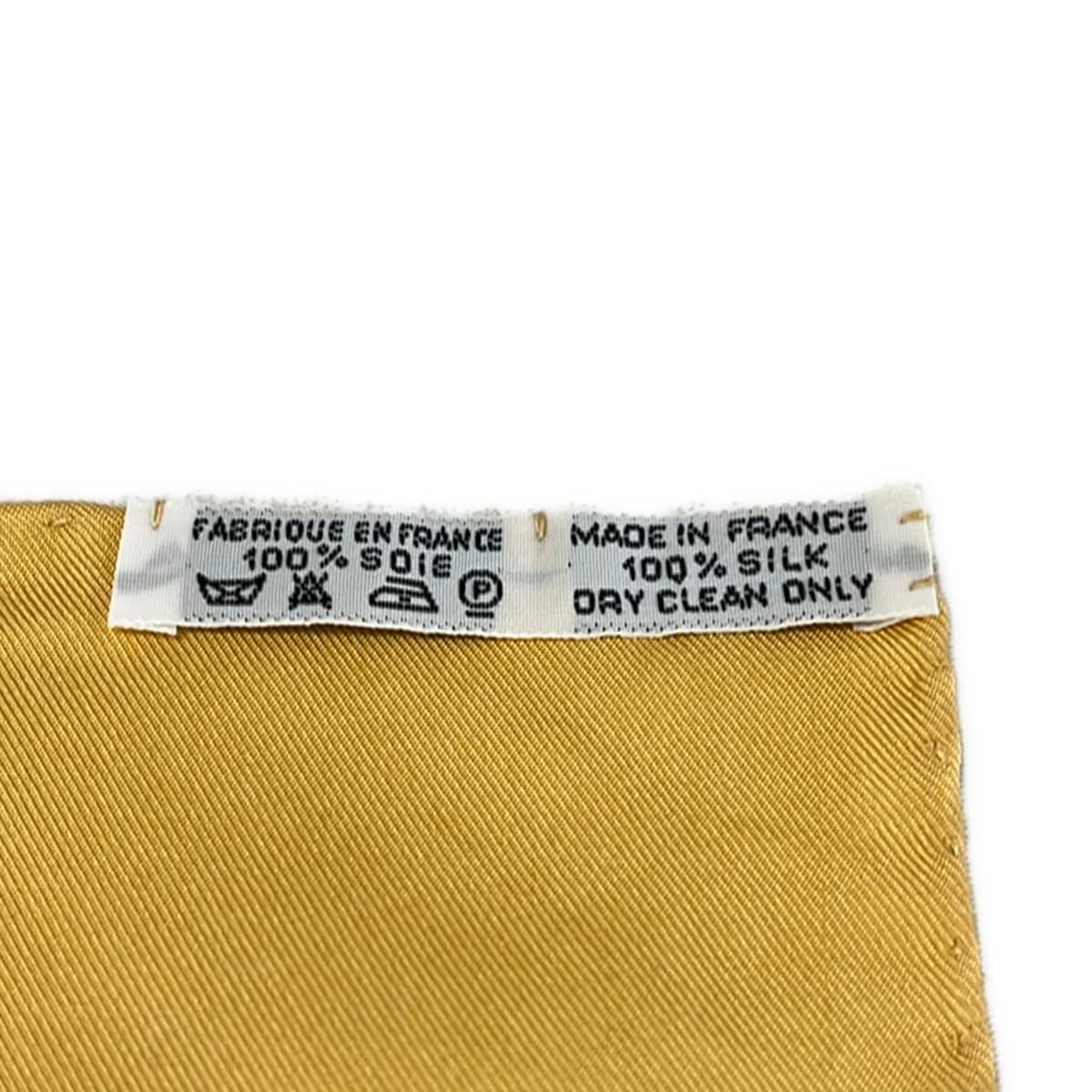 Hermes Scarf Carre 90 Light Yellow Red Multi Couvee D'hermes — view 3