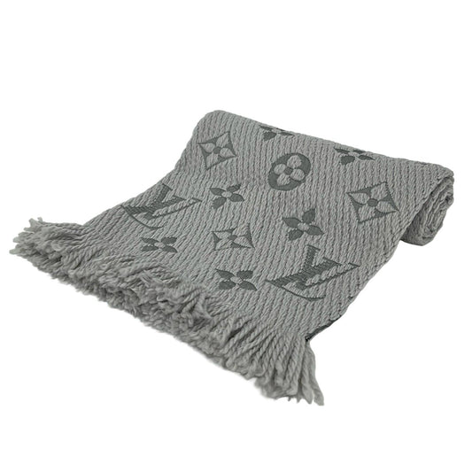 Louis Vuitton Scarf Echarpe Logo Mania Wool Silk