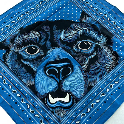 Hermes Shawl Navy Black Bear Cashmere Silk Scarf — view 4