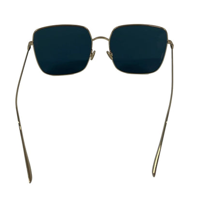 Dior Sunglasses Gold Blue Square Eyewear — view 3