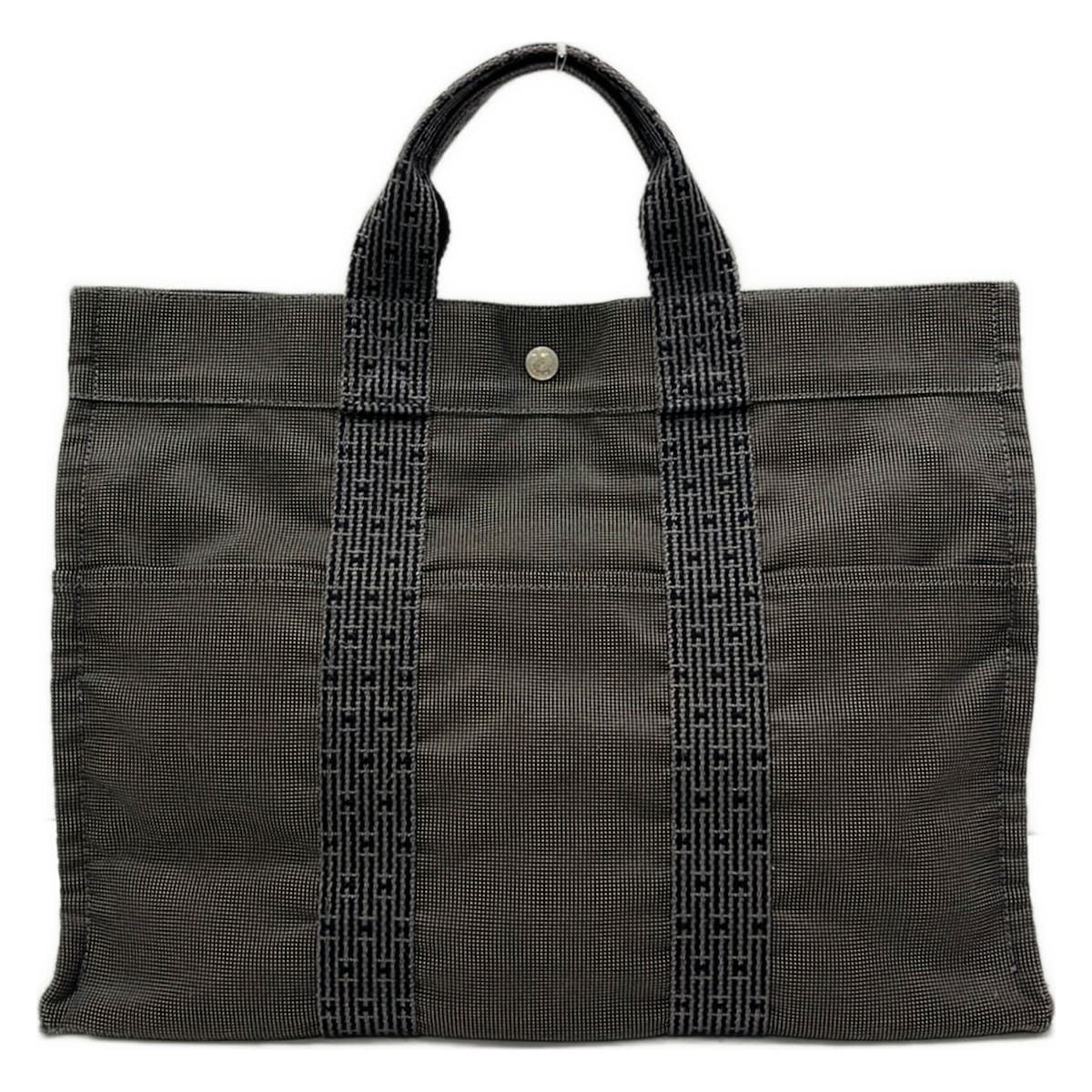Hermes Handbag Her Line Tote MM Dark Gray Vintage