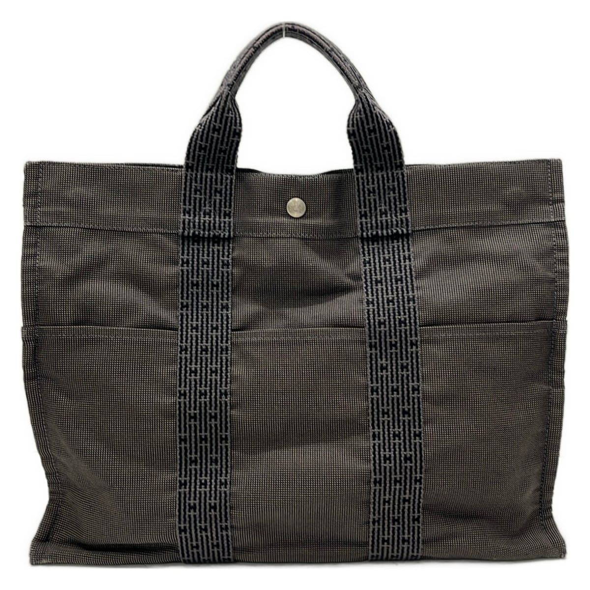 Hermes Handbag Her Line Tote MM Dark Gray Vintage — view 3