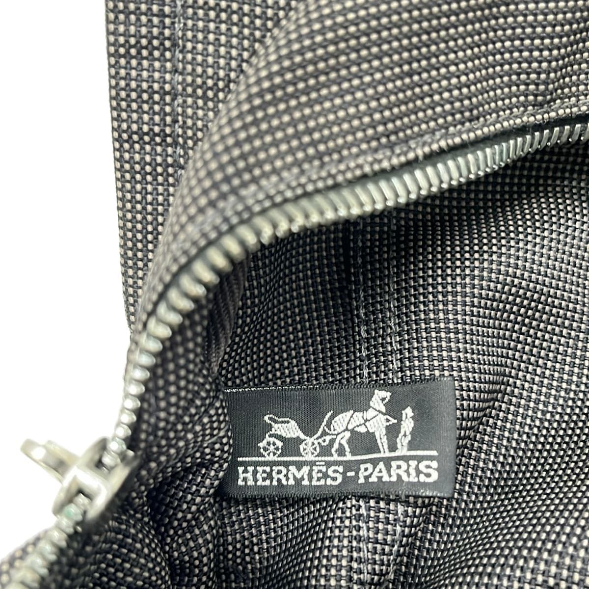 Hermes Handbag Her Line Tote MM Dark Gray Vintage — view 8