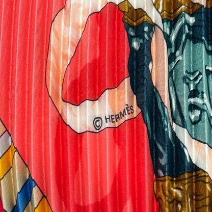 Hermes Scarf Losange Pink Multi Pleats Prieres AU Vent — view 2