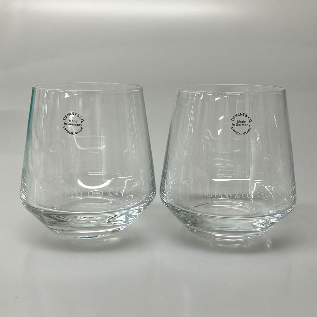 Tiffany & Co Pair Glass Clear