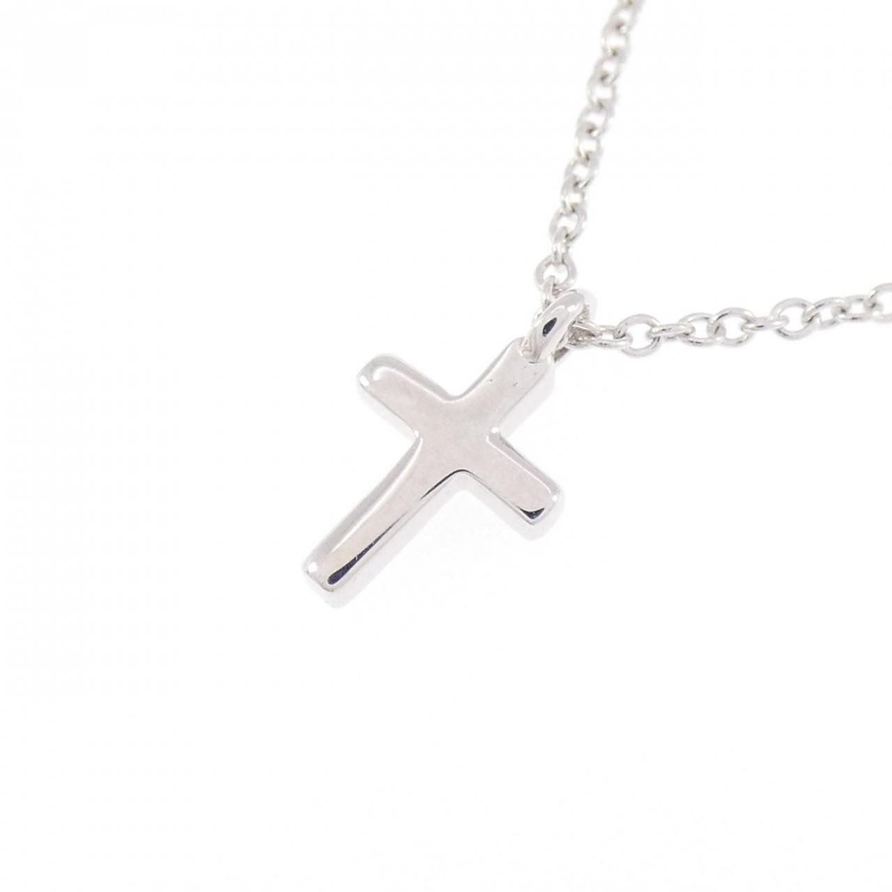 Tiffany & Co Metro Cross Mini Necklace — view 4