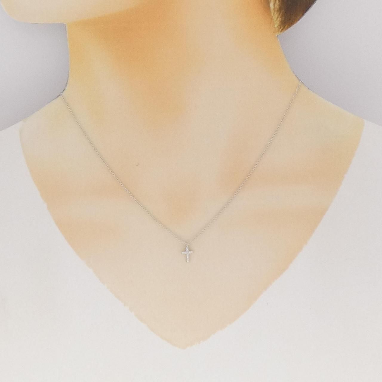 Tiffany & Co Metro Cross Mini Necklace — view 6