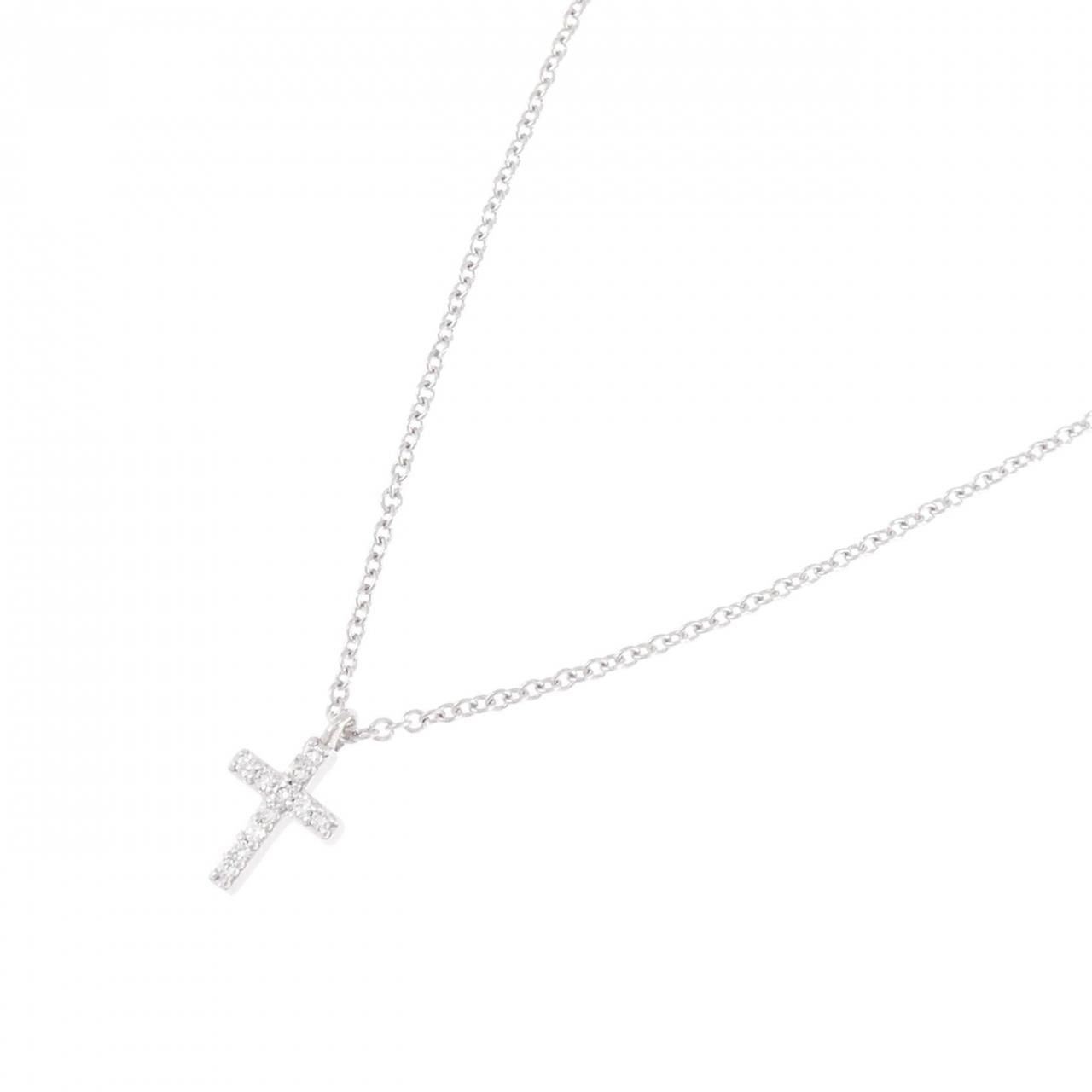 Tiffany & Co Metro Cross Mini Necklace — view 2