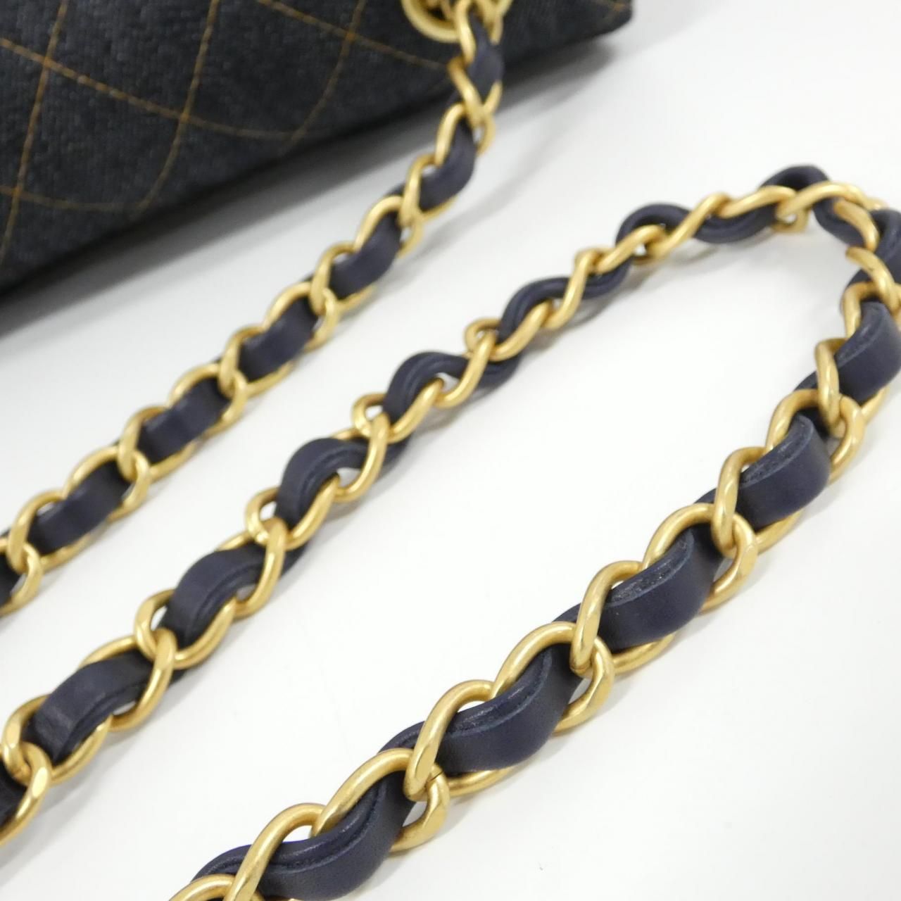 Chanel Shoulder Bag Navy — view 6